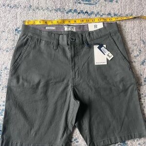 Rockport Men's Charcoal Flat Front Shorts